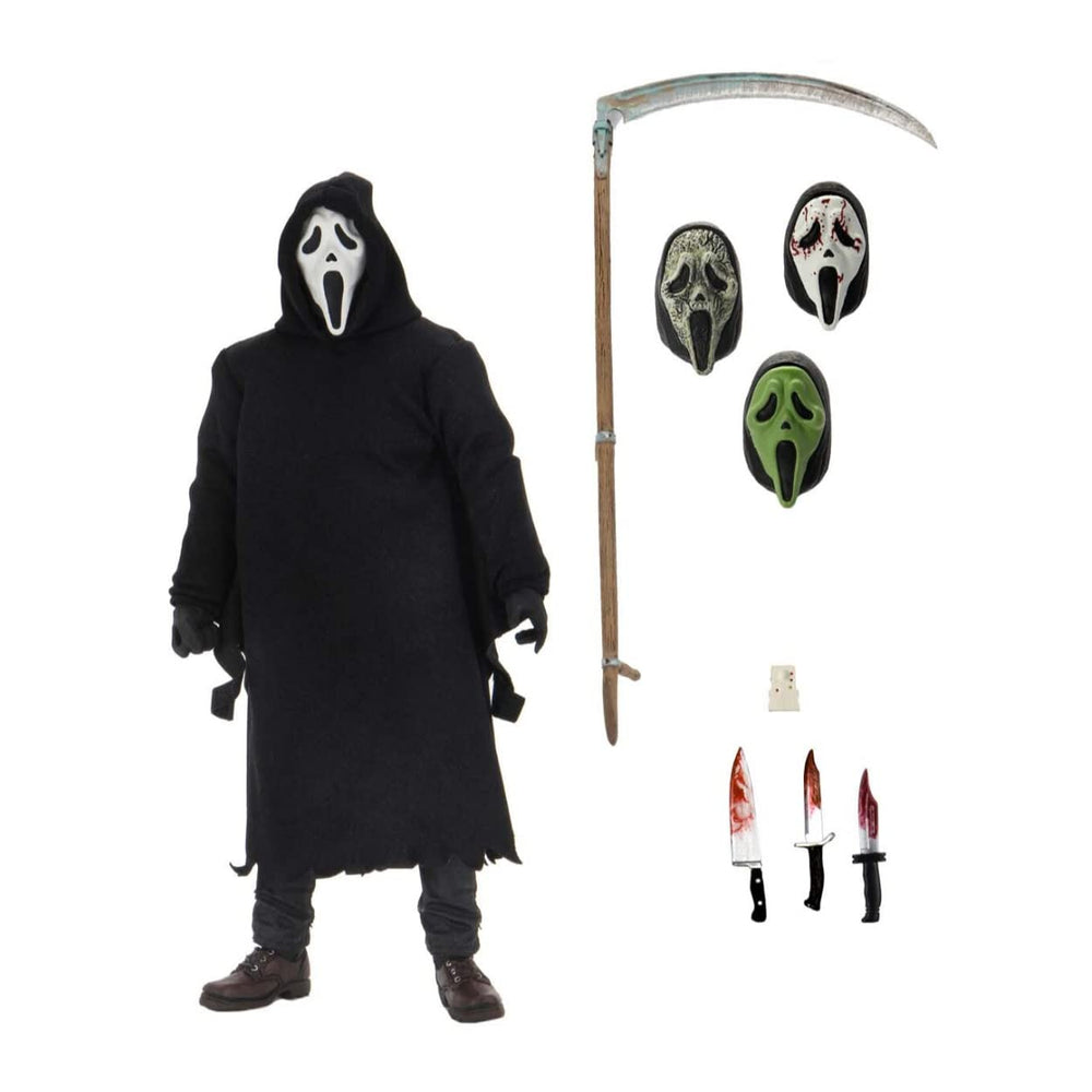 NECA Ghostface Ultimate 7-inch figure front view for display variety