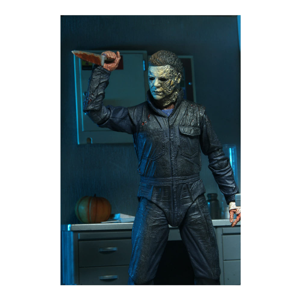 NECA Halloween Kills Michael Myers window box packaging for safe display