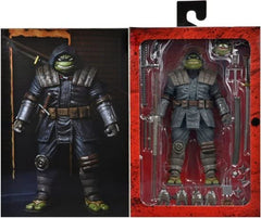 NECA TMNT Last Ronin interchangeable hands and weapons support dynamic poses.