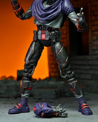 NECA TMNT Last Ronin Foot Bot extending robo-forearms add display versatility.