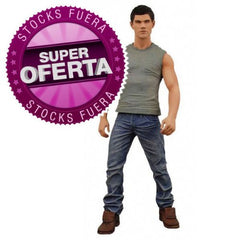 NECA Twilight Eclipse Jacob Black figurine, back view, enhances display with detailed character portrayal.