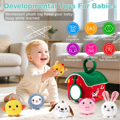 NECTAR BABY cow plush animal offers soft texture and shape exploration