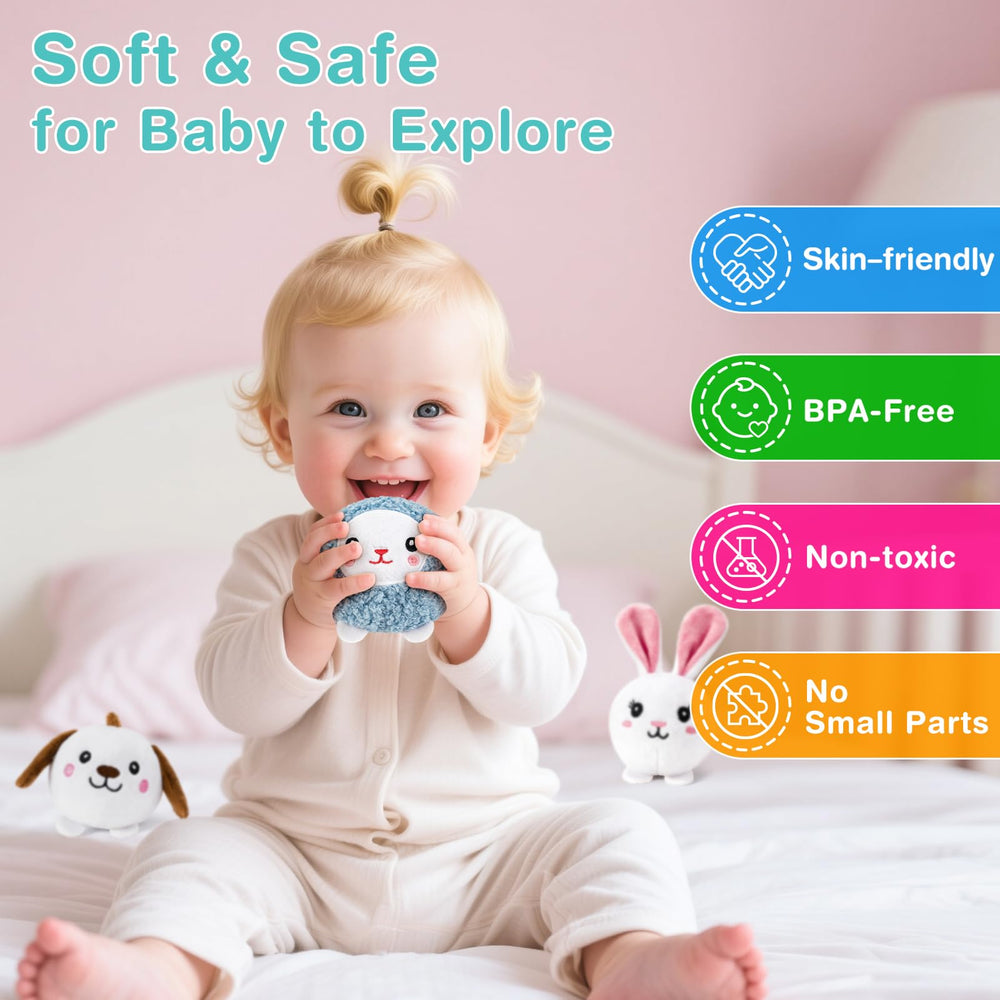 NECTAR BABY pig plush animal with squeaker for interactive play