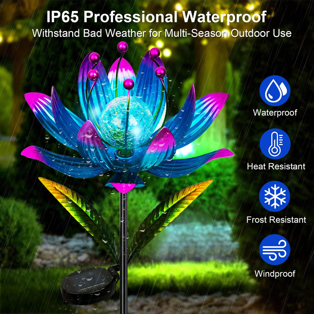 NEFELIBATE wind spinner crackle-ball adds visual sparkle with gentle wind movement