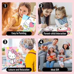 Nekpiahu easy steps guide helps kids complete a painting