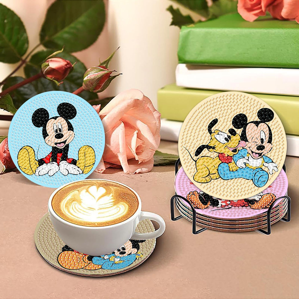 Nekpiahu wooden diamond coaster with durable finish