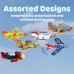 Neliblu 72-pack planes for parties or pinata fillers.