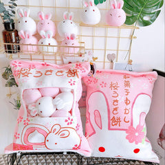 Nenalayo white bunny on sofa creates lively, cozy living area.