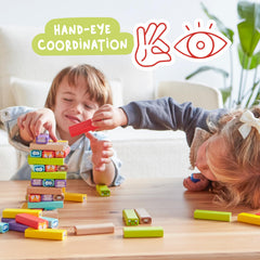 Nene Toys wooden tumble tower CE certified for quality and durability