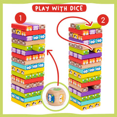 Nene Toys wooden tumble tower imaginative builds focus sparks creativity during play