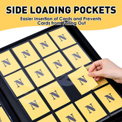 NEOACT 16-pocket binder capacity illustration up to 1280 cards