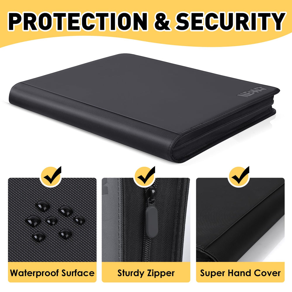 NEOACT binder interior sleeves protecting cards from damage
