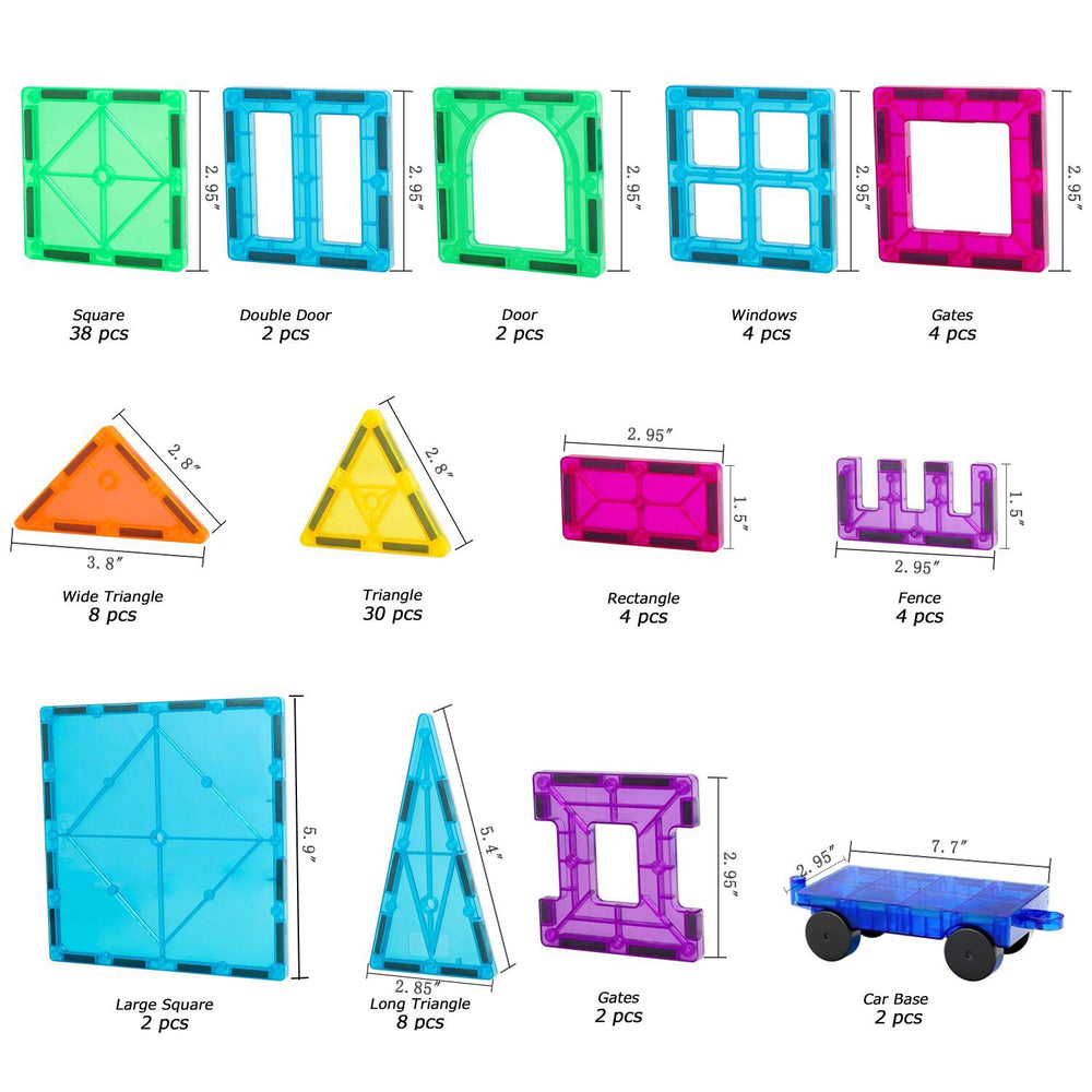 NEOFORMERS car set with connected wheels enabling moving trains and cars.