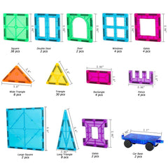 NEOFORMERS car set with connected wheels enabling moving trains and cars.