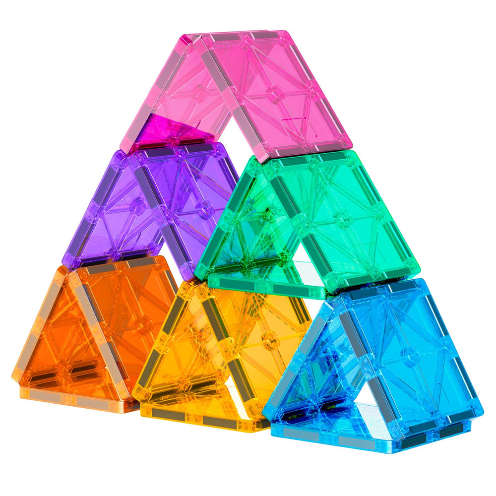 Neoformers stackable build plates shown in action support fine motor skills and problem solving.