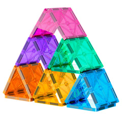 Neoformers stackable build plates shown in action support fine motor skills and problem solving.