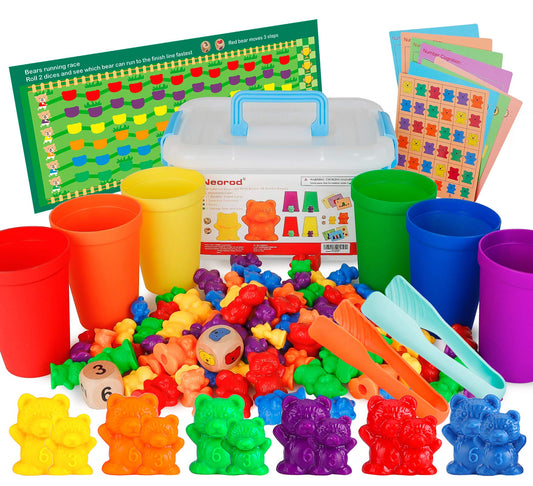 NEOROD rainbow counting bears set for early math fun
