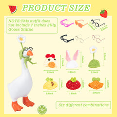 Neowedding desk goose wearing flower hat brightens shelves and classrooms