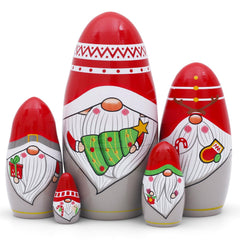 NEPOG Christmas Santa nesting dolls set for festive home display.