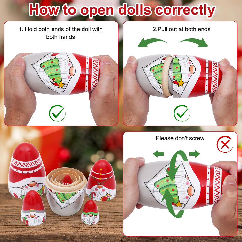 NEPOG Santa-gnome doll with Christmas tree adds playful charm.