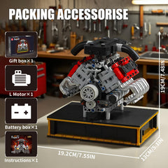 NERCISU V8 ENZO engine display stand provides stable support during demos