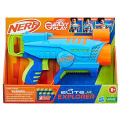 NERF Elite Junior Explorer loading darts, simple hand-fit design for beginners.