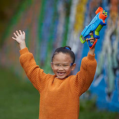 NERF Elite Junior Explorer foam darts ensure safe, soft gameplay.