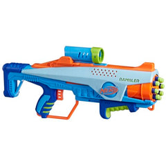 NERF Elite Junior Rookie Pack dart drum close-up for easy loading and quick replays.