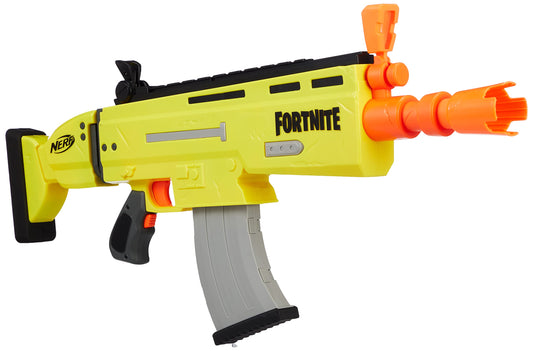 Nerf Fortnite AR-L blaster motorized blasting in action for high-energy play