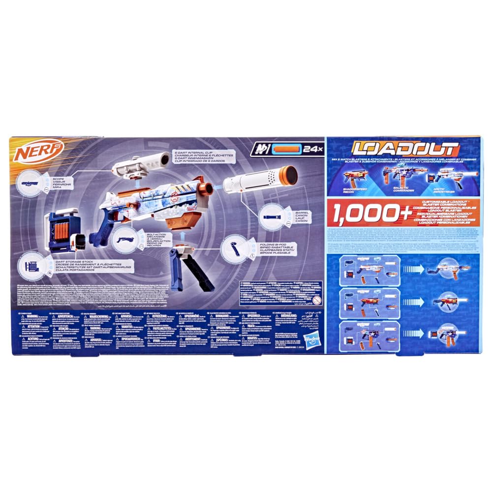 Nerf Loadout Arctic Zerostriker in an icy battlefield scene for immersive play.