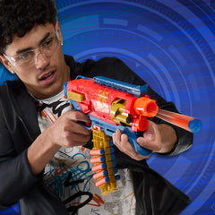 Nerf Loadout Shadowspeed Recon 6-dart cylinder supports quick multi-shot bursts