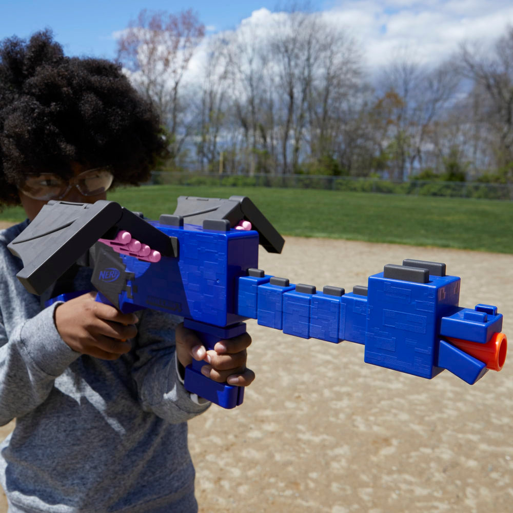 Nerf Minecraft Ender Dragon blaster includes 12 Official Nerf Elite darts