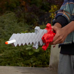 Nerf Minecraft Heartstealer Sword includes four Nerf Elite darts for quick play
