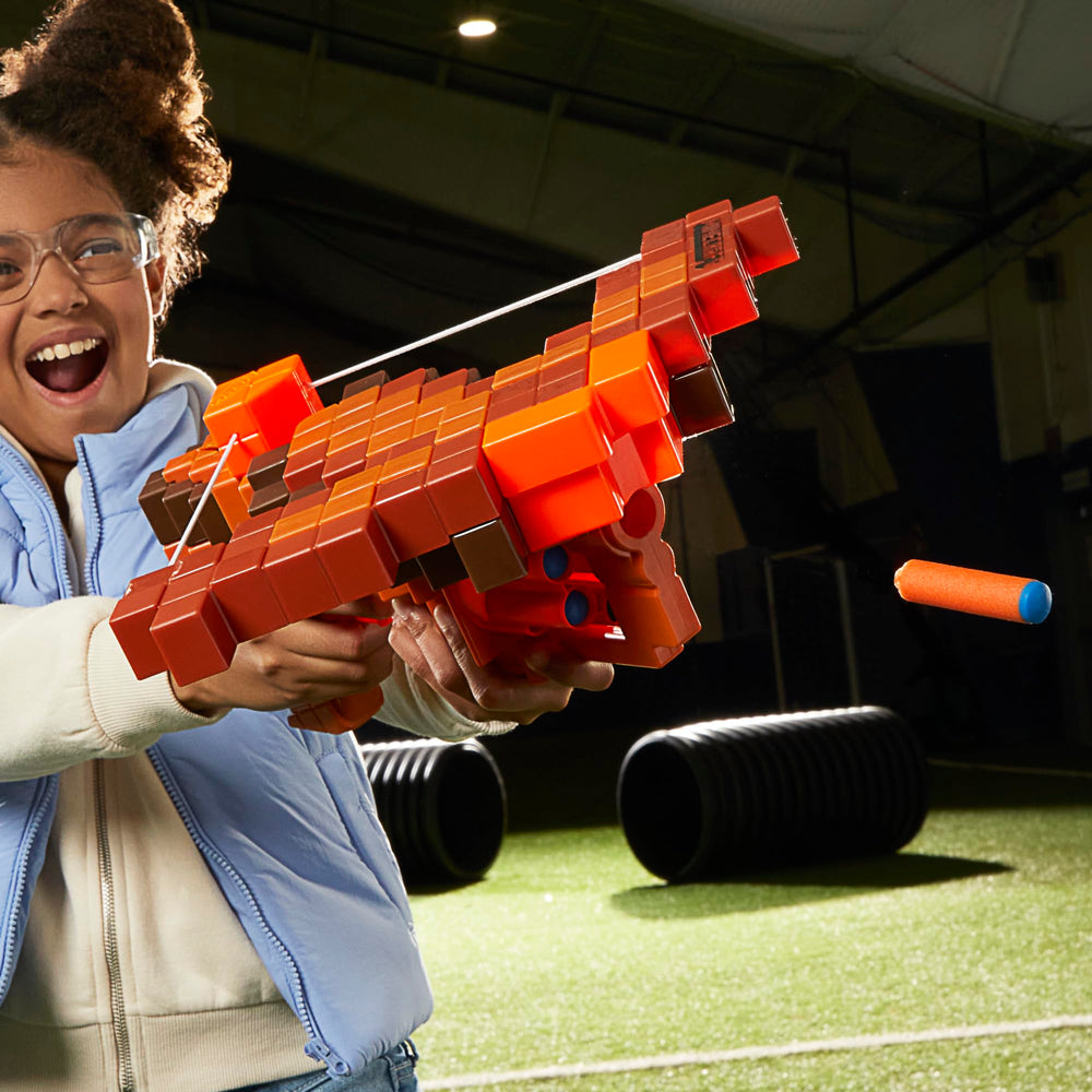Crossbow suited for both indoor and outdoor Minecraft-themed battles