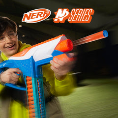 Nerf N Series battle belt offers quick-load capability for continuous play.