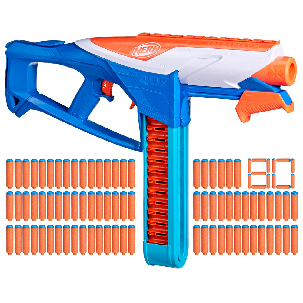 Nerf N Series Infinite Blaster belt setup for rapid reloads during play.