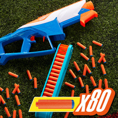 Nerf N Series pump-action firing creates satisfying pump and trigger feel.