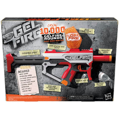 Nerf Pro Gelfire protective eyewear and rechargeable battery with USB-C cable included.