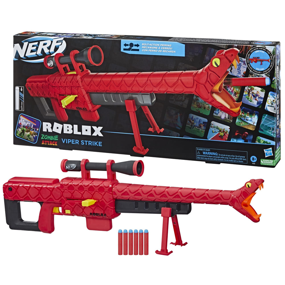 Close-up of Viper Strike scope for accurate zombie play.