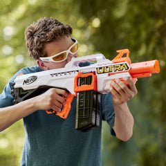 Nerf Ultra Select carry handle aiding portable outdoor action.