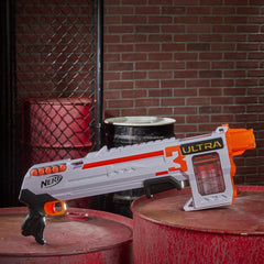 Nerf Ultra Three Blaster Eyewear recommended for safe play.