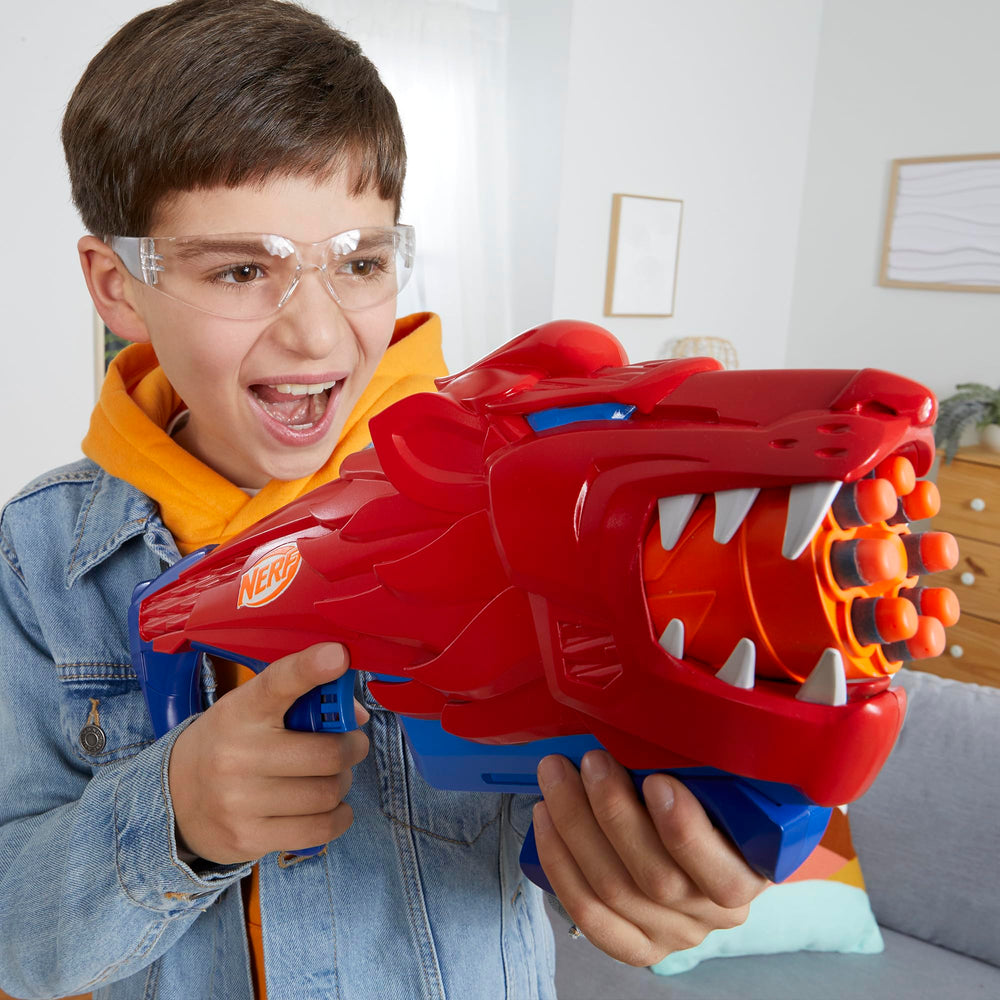 Nerf Wild Lionfury outdoor play scene with friends