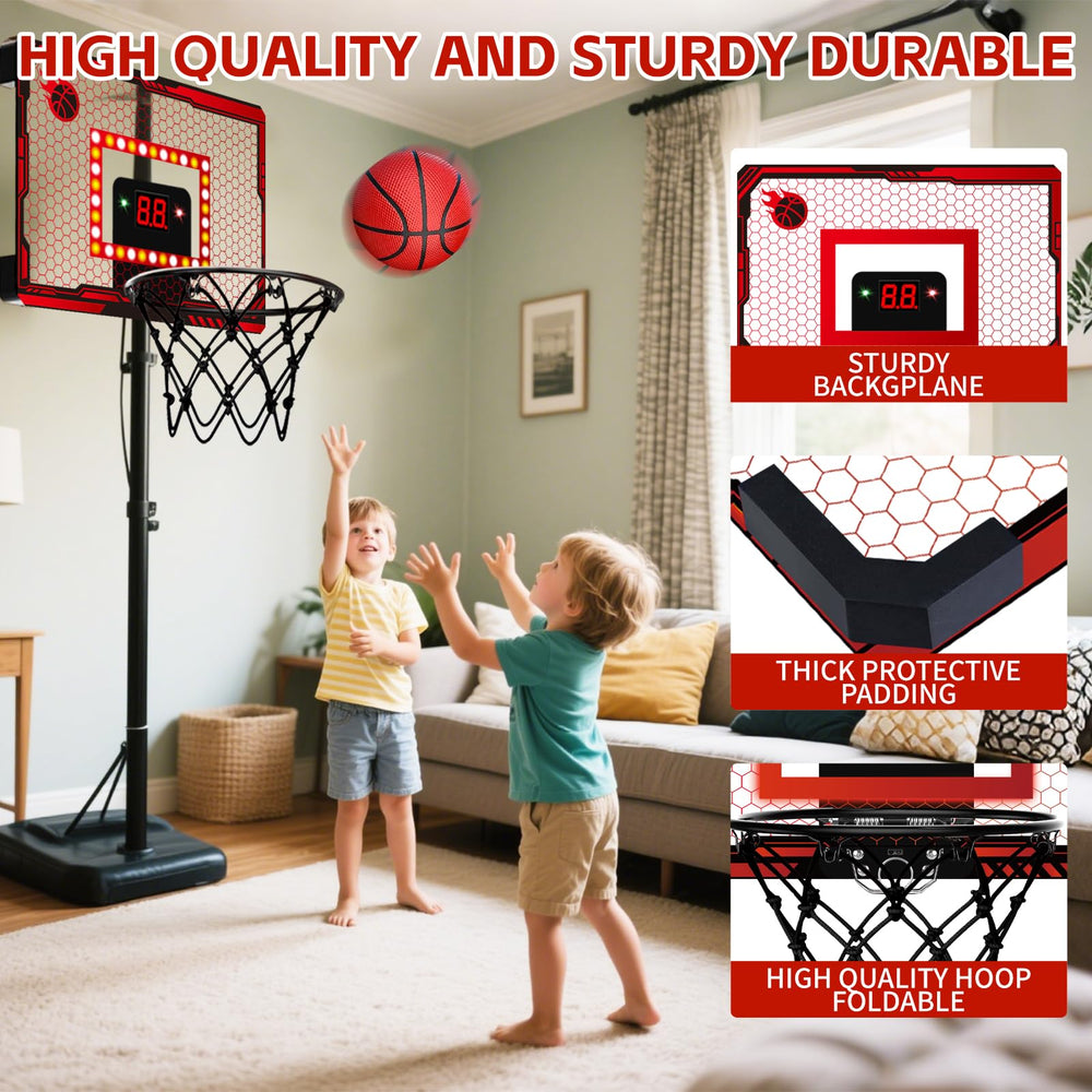 NESAPTO backboard with anti-vibration sponge reduces noise and door wear.