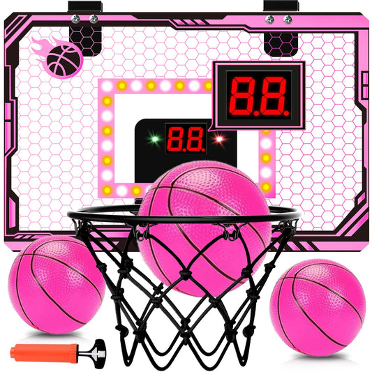 NESAPTO basketball hoop over the door with easy install for bedrooms and apartments.