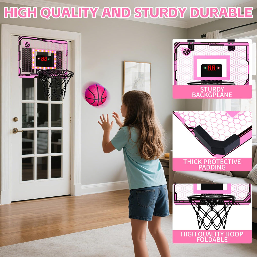 NESAPTO durable steel rim withstands dunk attempts without bending.