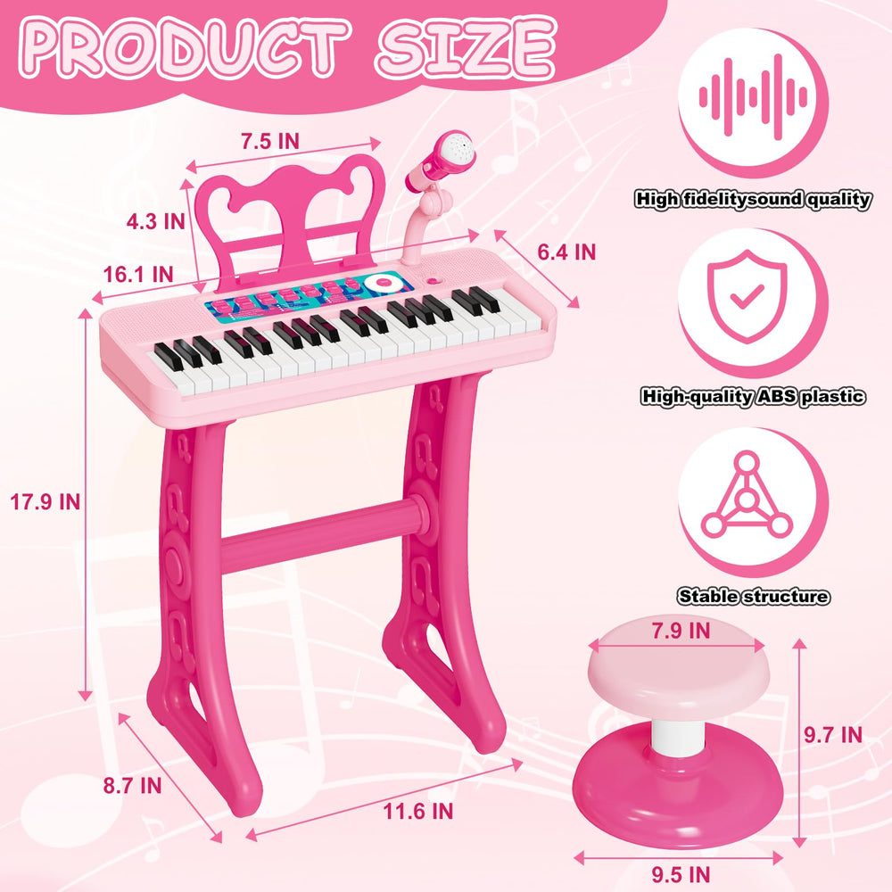 NEUBSAW piano toy featuring dual speakers for richer sound
