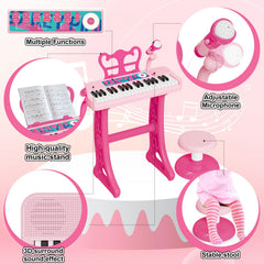 NEUBSAW piano toy includes microphone for sing-along fun