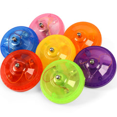 Neureyte yellow light up gyro wheels on track supports focused, calm play.