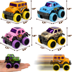 Neureyte mini monster trucks with unique designs for collection and display