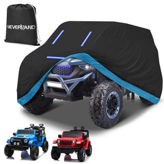 Neverland Kids Ride-On Cover top view protects toy from rain and sun